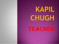 Characteristics of Kapil Chugh as a Teacher PowerPoint PPT Presentation