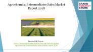 Agrochemical intermediates sales market report 2018
