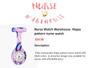 Hippy Pattern Nurse Watch – Nurse Watch Warehouse