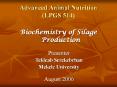 Biochemistry of Silage Production PowerPoint PPT Presentation