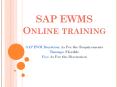 SAP EWM Material PPT | EWMS SAP PowerPoint PPT Presentation