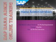 SAP HANA Admin Course PPT