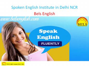 Spoken English Institute in Delhi NCR