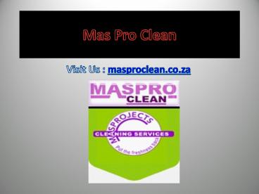 End of tenancy cleaning Johannesburg | Masproclean