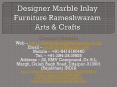 Designer Marble Inlay Furniture Rameshwaram Arts & Crafts PowerPoint PPT Presentation