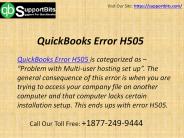 QuickBooks Error H505 | +1877-249-9444
