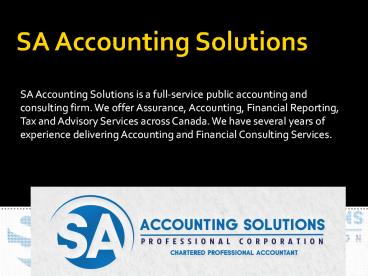 Public Accounting License Downtown Toronto