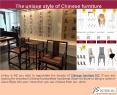 The unique style of Chinese furniture PowerPoint PPT Presentation