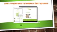 Apps to manage upcoming event (3)