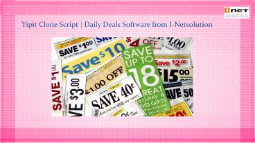 Daily Deals Software | Yipit Clone Script from I-Netsolution