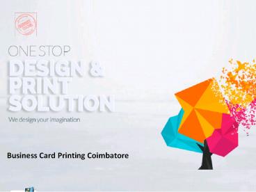 Business Card Printing Coimbatore