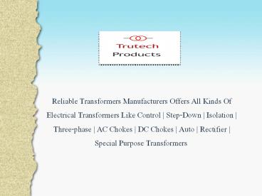 Transformer Manufacturers In India (18)