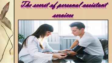 Personal assistant services London