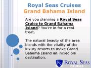 Royal Seas Cruises Grand Bahama Island | Royal Seas Cruises