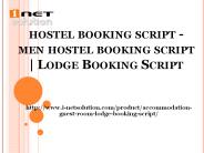Lodge Booking Script