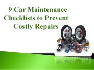 Car Maintenance Checklist (1)