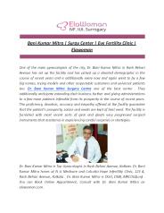 Bani Kumar Mitra | Surgy Center | Eve Fertility Clinic | Elawoman