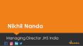 Managing Director JHS India | Nikhil Nanda (1) PowerPoint PPT Presentation