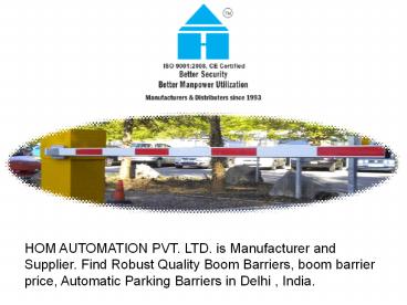 Best Boom Barrier