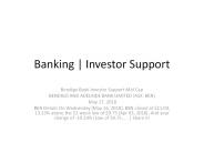 Banking | Investor Support