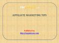 Affiliate Marketing Tips PowerPoint PPT Presentation