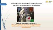 Robotic Flexible Part Feeding Systems Market