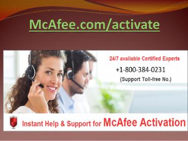 McAfee.com/Activate -Install McAfee Antivirus Setup