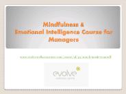 Mindfulness & Emotional Intelligence Course for Managers