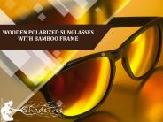 WOODEN POLARIZED SUNGLASSES WITH BAMBOO FRAME