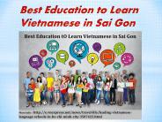 Best Education to Learn Vietnamese in Sai Gon