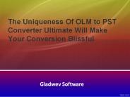 Export OLM Data to PST file