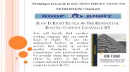Residential Roofing Company Louisville KY