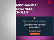 Mechanical Engineer Skill