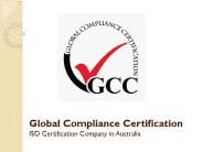 GCC - Top ISO Certification Company in Australia