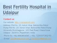 Best Fertility Hospital in Udaipur