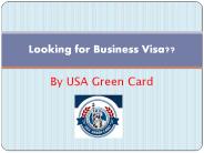 looking for Business Visa?
