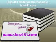 HCS 451 Redefine the Possible / hcs451.com