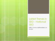 Latest Trends in SEO - National SEO