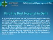 Find the Best Hospital in Delhi