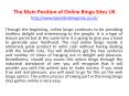 The Main Position of Online Bingo Sites UK PowerPoint PPT Presentation