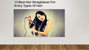hair straightner