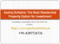 Godrej Solitaire: The Best Residential Property Option for Investment