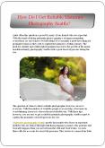 How Do I Get Reliable Maternity Photography Seattle? PowerPoint PPT Presentation