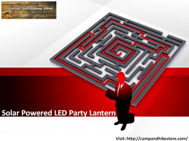 Solar Powered LED Party Lantern