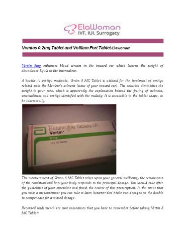 Vomtas 0.2mg Tablet and Volflam Fort Tablet