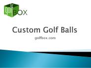 Custom Golf Balls - golfbox.com