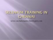 Selenium Training in Chennai