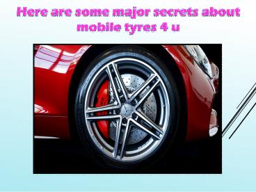mobile tyres 4 u
