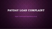 Payday Loan Complaint