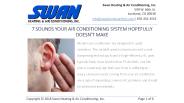 7 Sounds your Air Conditioning System Hopefully Doesn't Make
